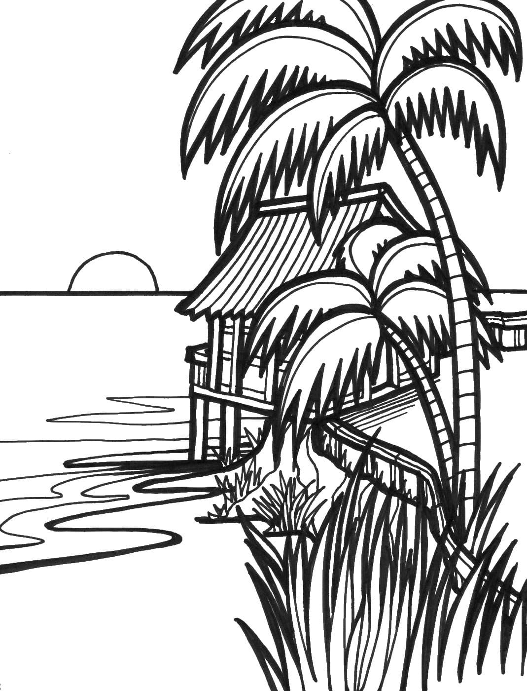 98 Palm Tree Coloring Pages Free Printable 89