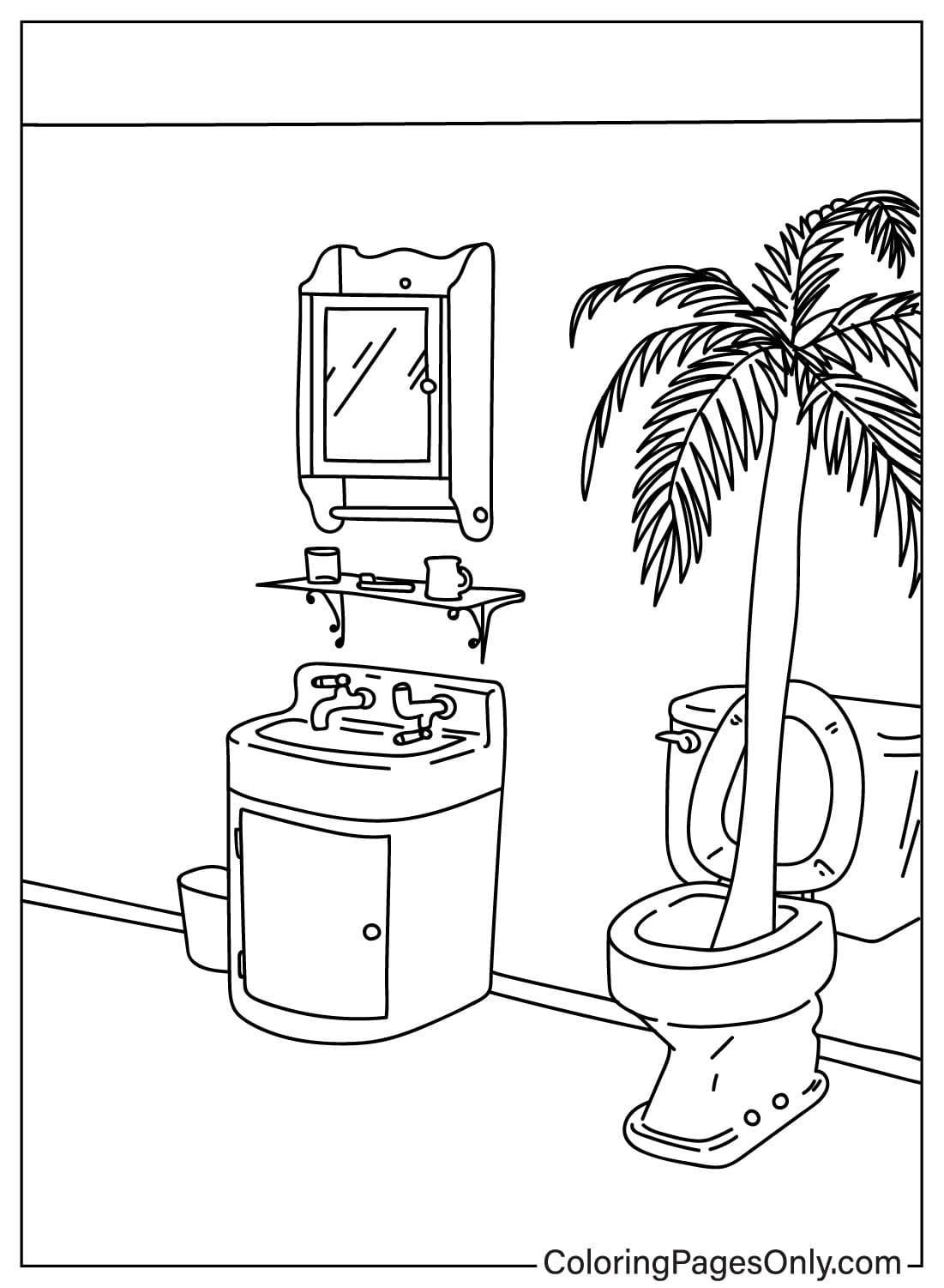 98 Palm Tree Coloring Pages Free Printable 95