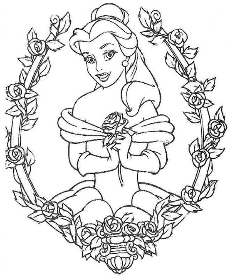 100 Free Belle Coloring Pages for Kids Printable 16