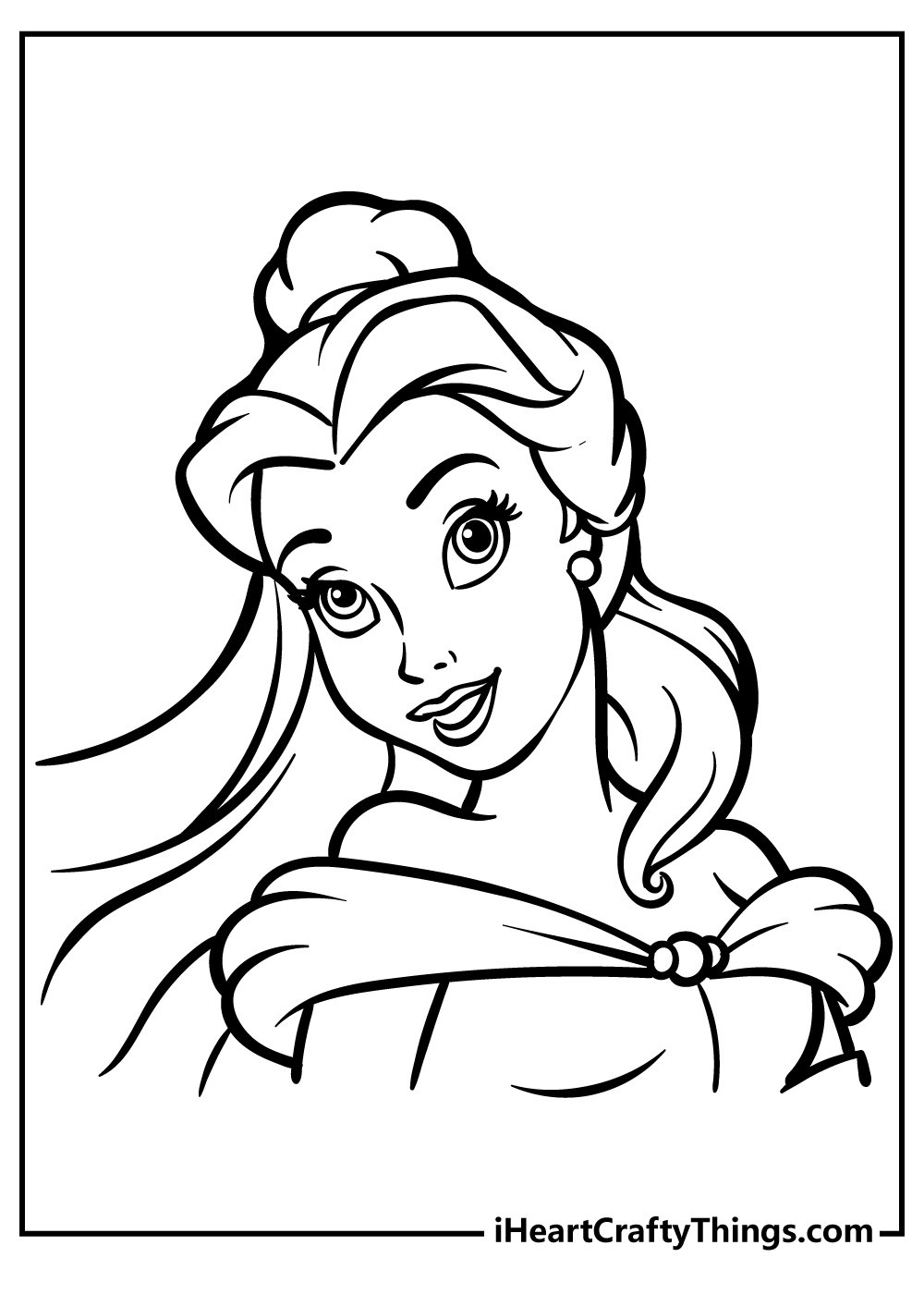 100 Free Belle Coloring Pages for Kids Printable 17