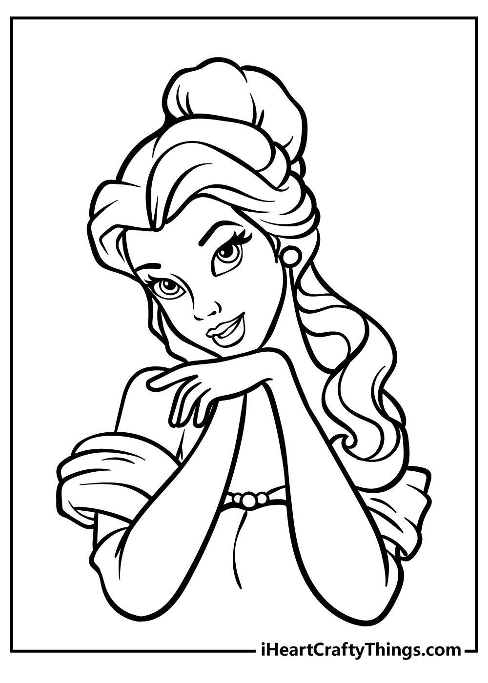 100 Free Belle Coloring Pages for Kids Printable 2