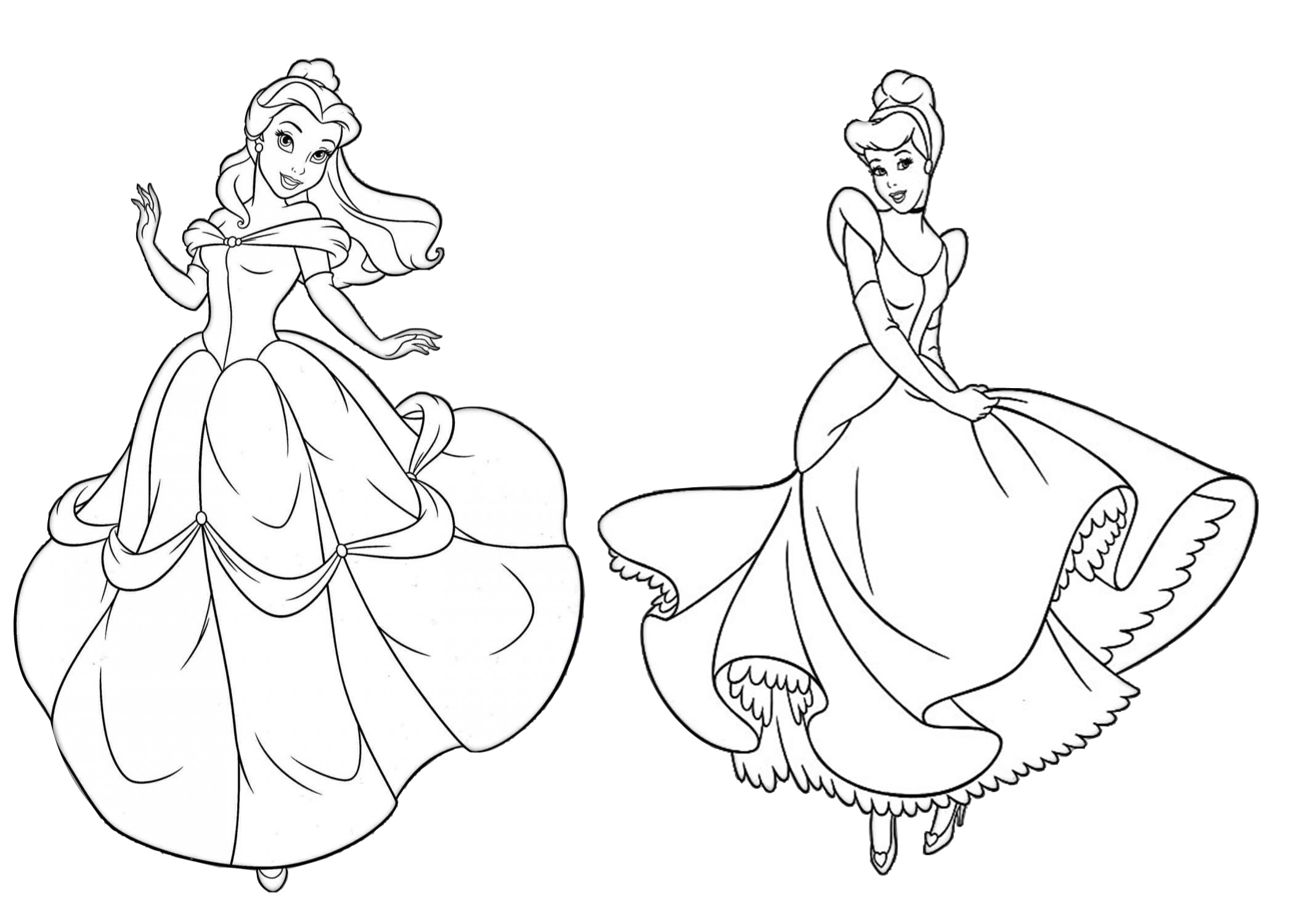 100 Free Belle Coloring Pages for Kids Printable 32