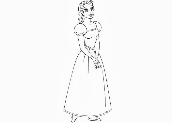 100 Free Belle Coloring Pages for Kids Printable 35