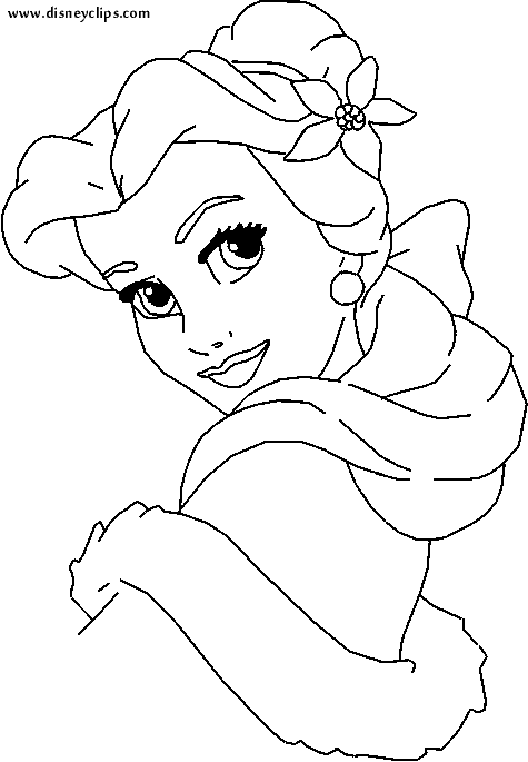 100 Free Belle Coloring Pages for Kids Printable 42