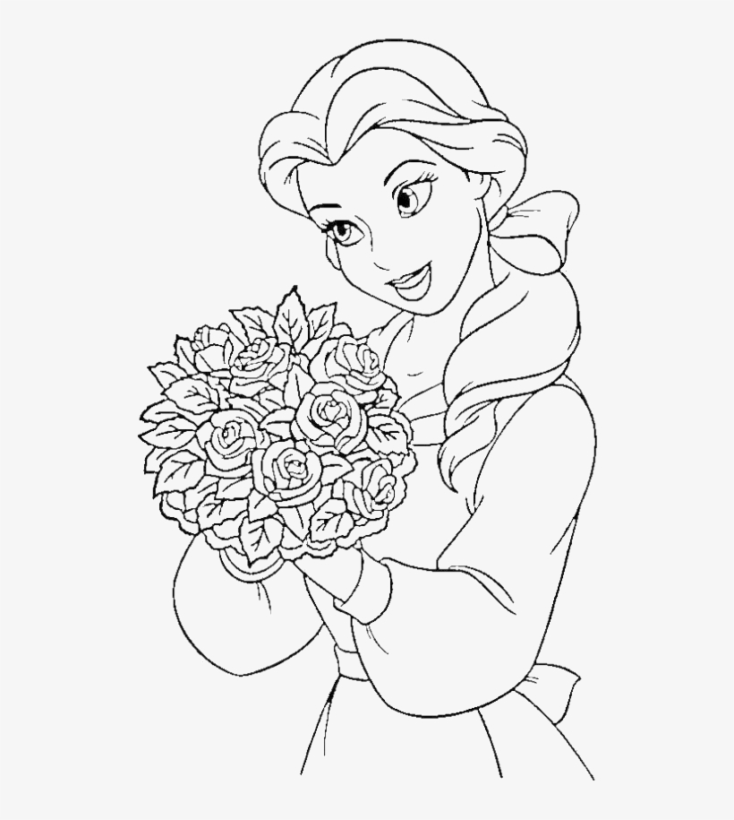 100 Free Belle Coloring Pages for Kids Printable 49