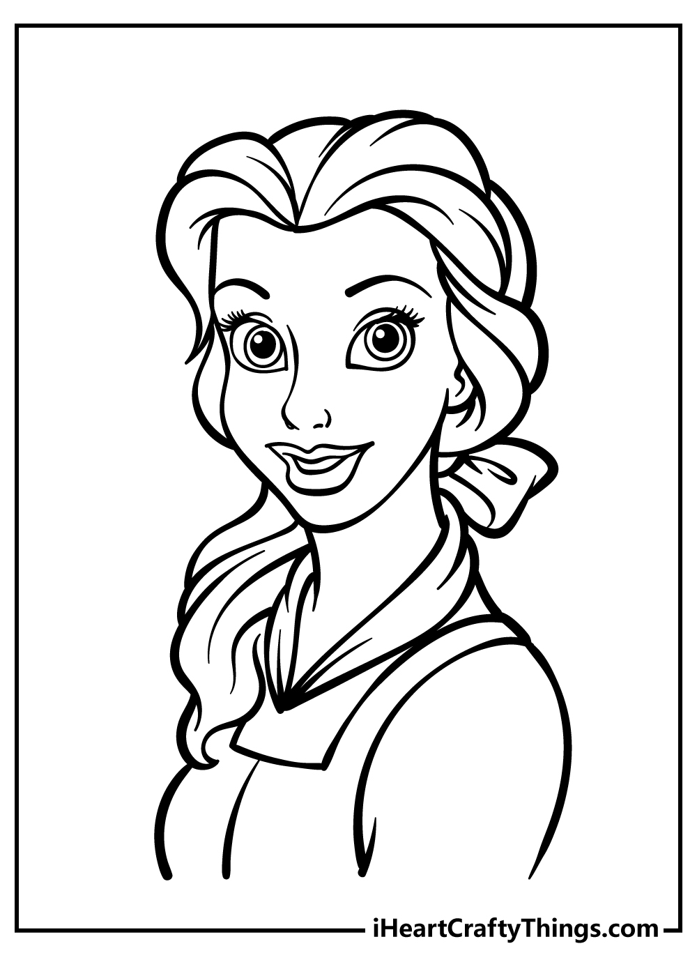 100 Free Belle Coloring Pages for Kids Printable 52