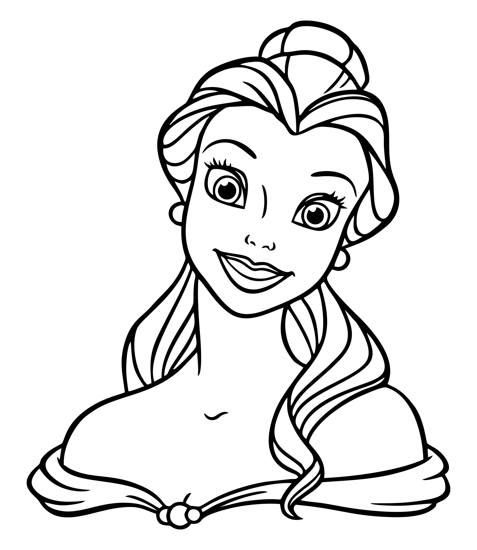 100 Free Belle Coloring Pages for Kids Printable 59