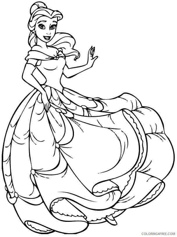 100 Free Belle Coloring Pages for Kids Printable 61