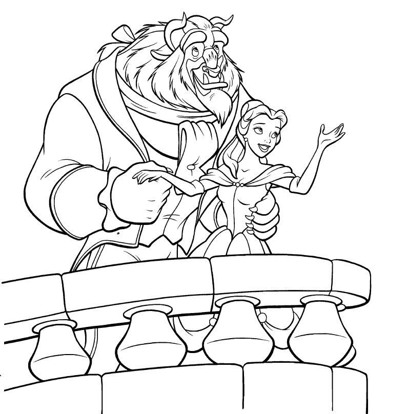 100 Free Belle Coloring Pages for Kids Printable 64