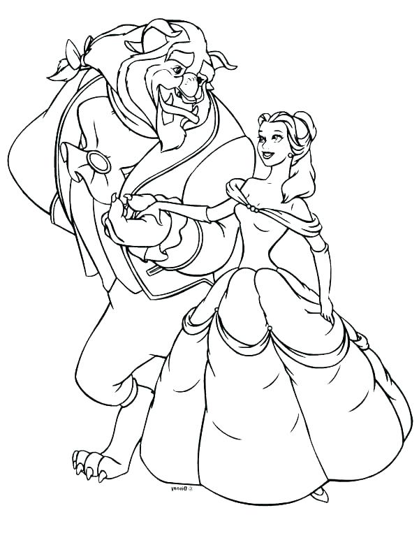 100 Free Belle Coloring Pages for Kids Printable 67