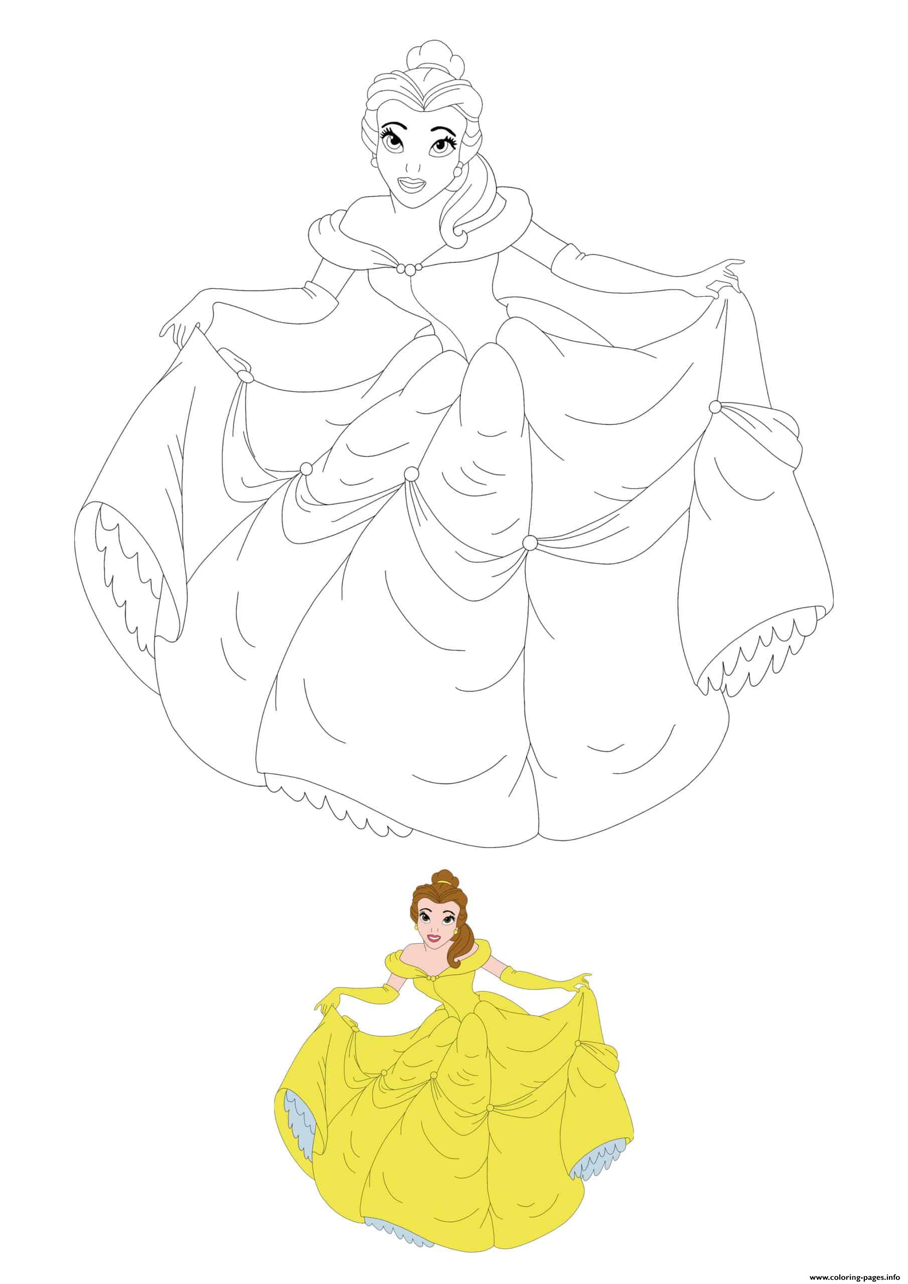 100 Free Belle Coloring Pages for Kids Printable 73