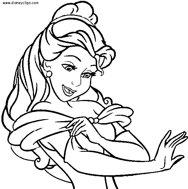 100 Free Belle Coloring Pages for Kids Printable 88