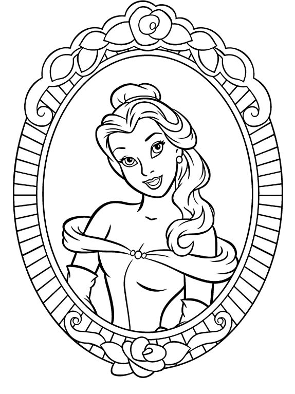 100 Free Belle Coloring Pages for Kids Printable 90