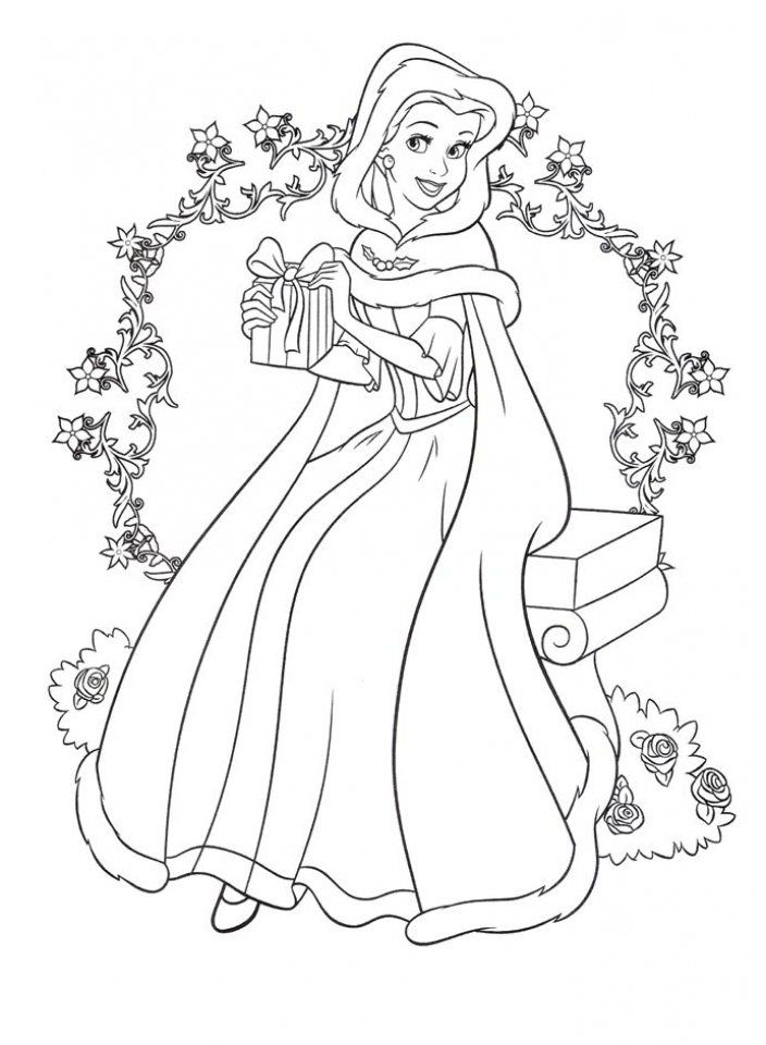 100 Free Belle Coloring Pages for Kids Printable 94