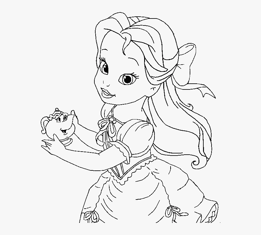 100 Free Belle Coloring Pages for Kids Printable 98