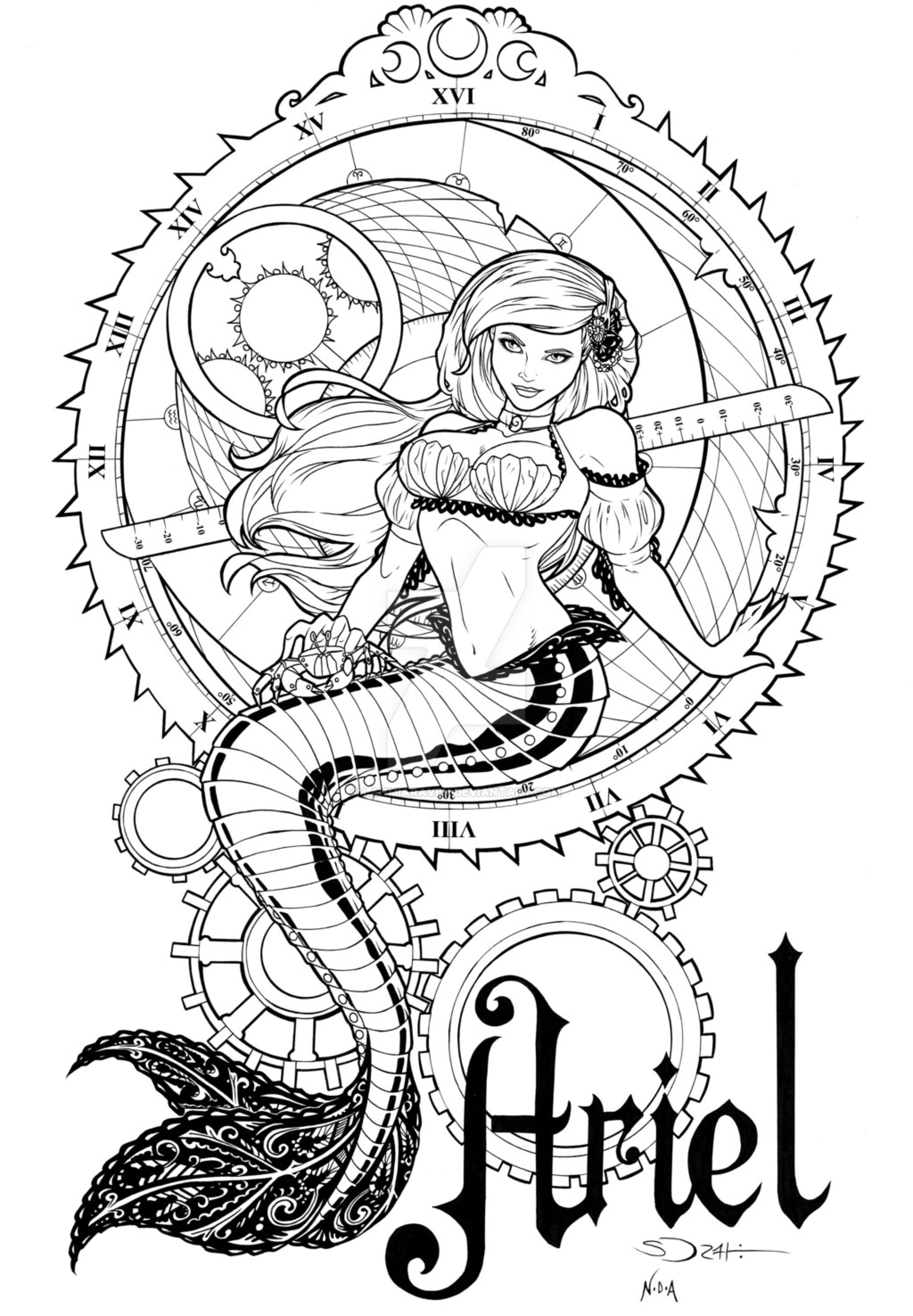 105 Disney Coloring Pages for Adults Printable 19