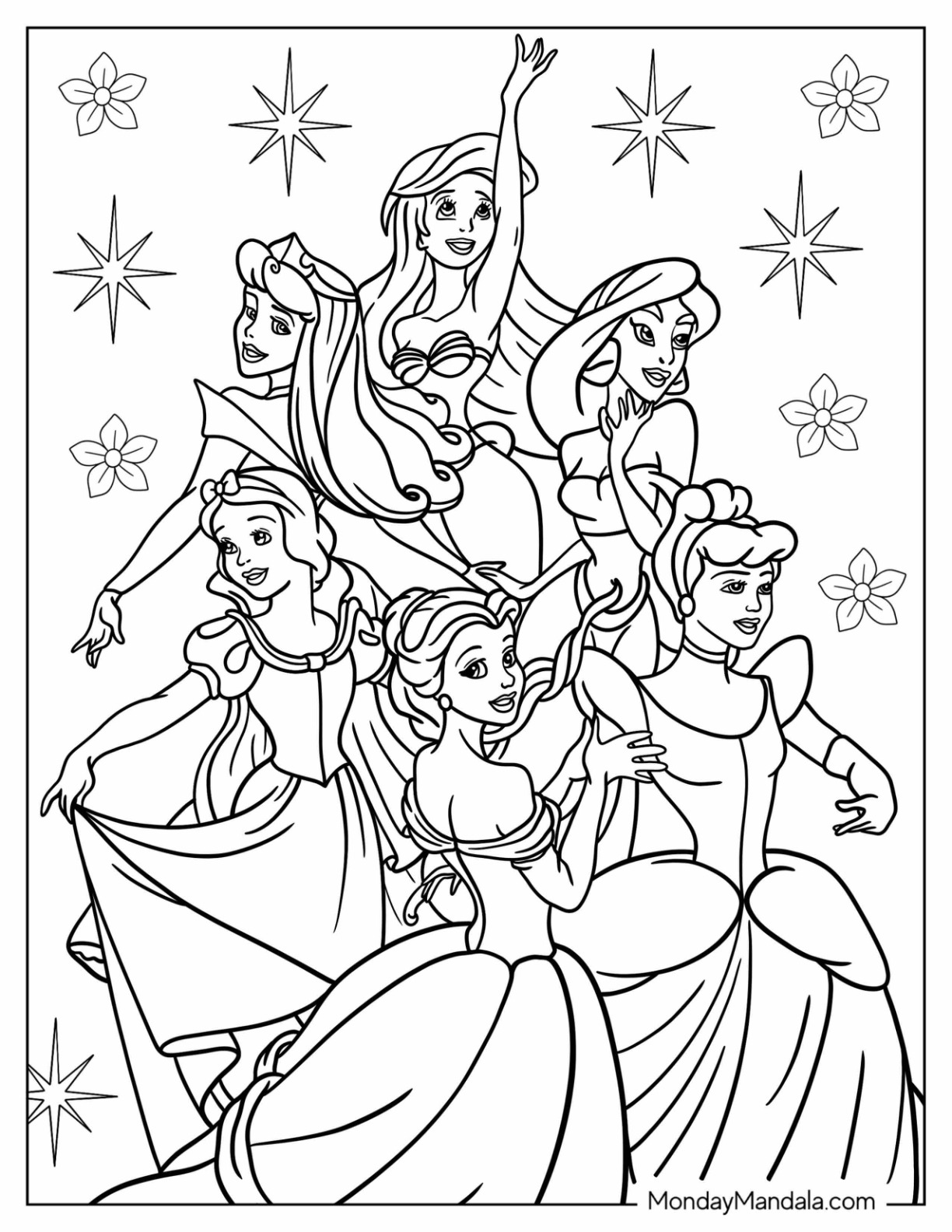 105 Disney Coloring Pages for Adults Printable 3