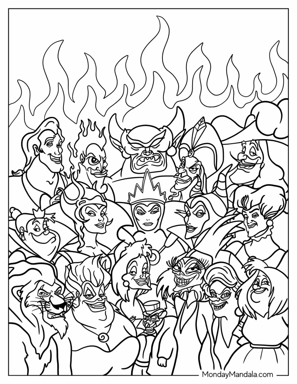 105 Disney Coloring Pages for Adults Printable 76