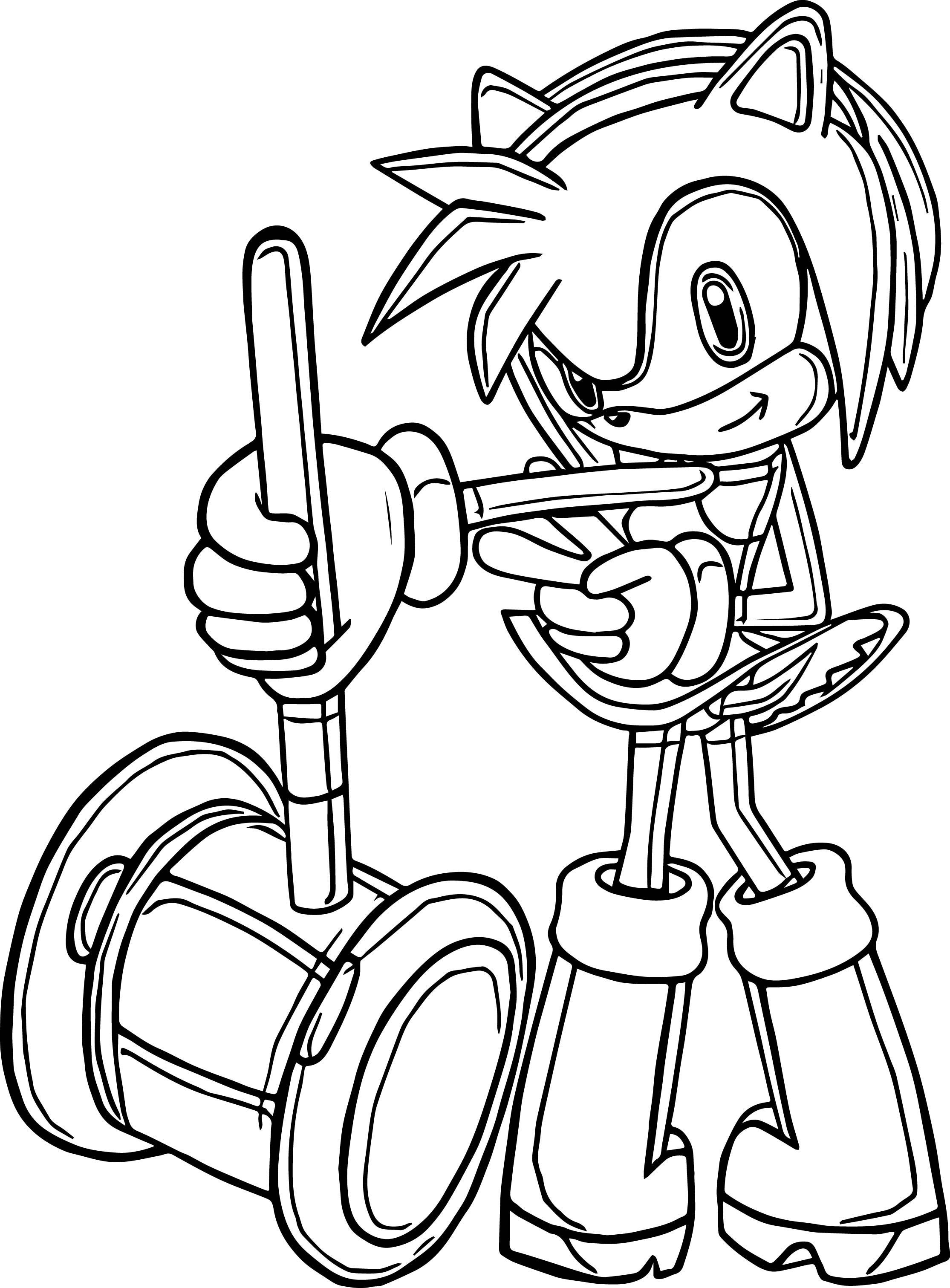 105 Sonic Coloring Pages Hard Printable