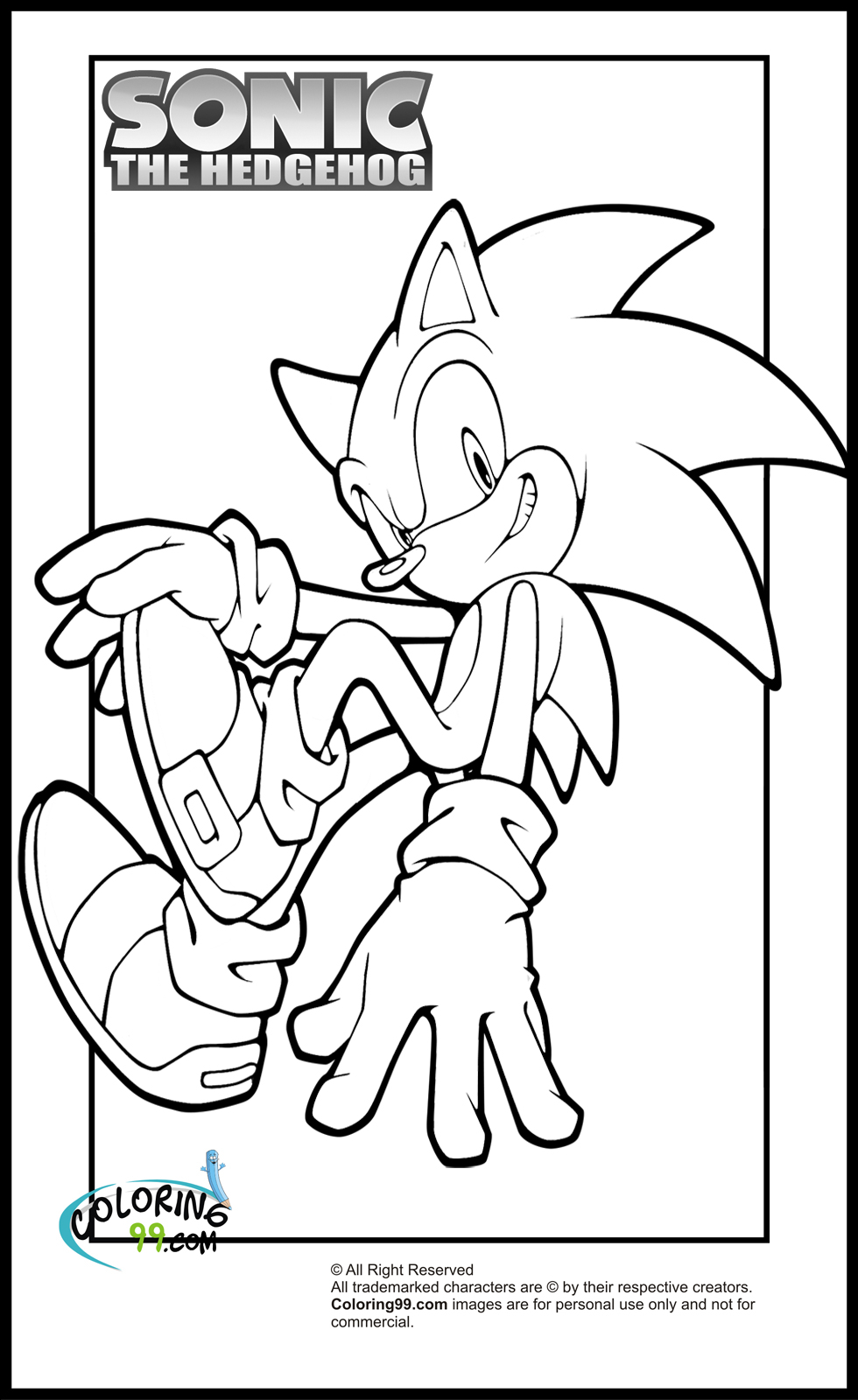 106 Sonic Coloring Pages Free Printable Printable