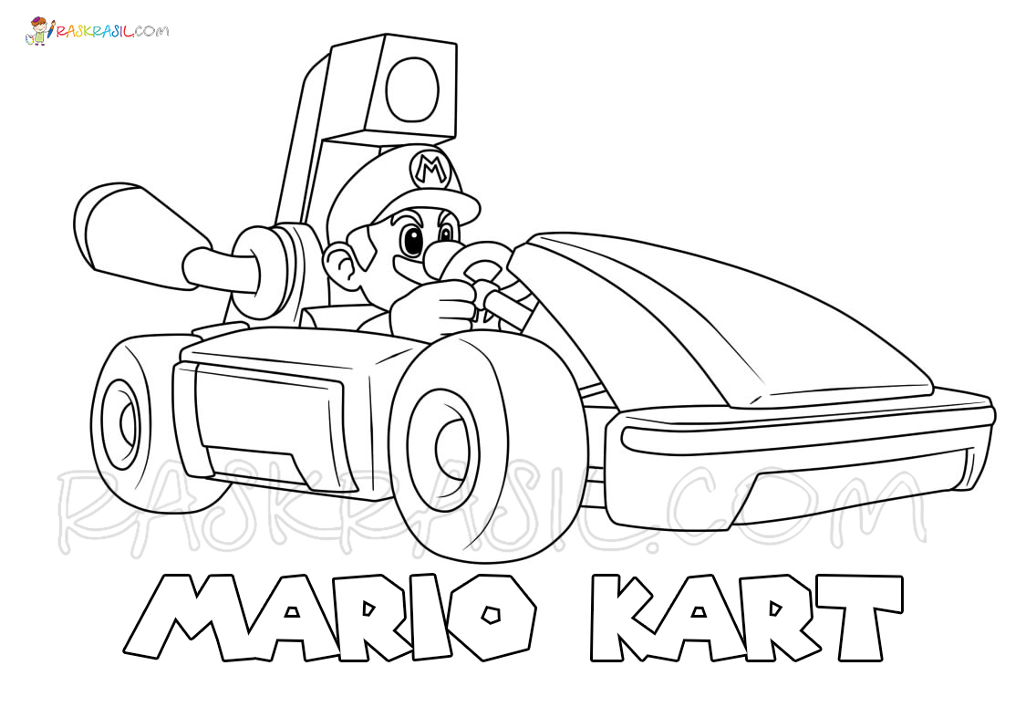 109 Mario Kart Coloring Pages Printable 101