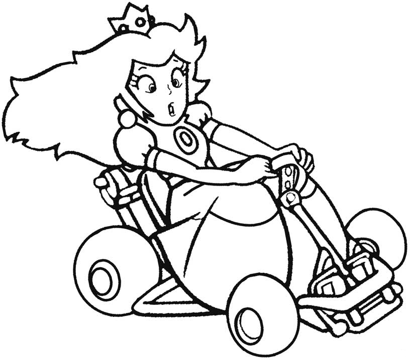 109 Mario Kart Coloring Pages Printable 104