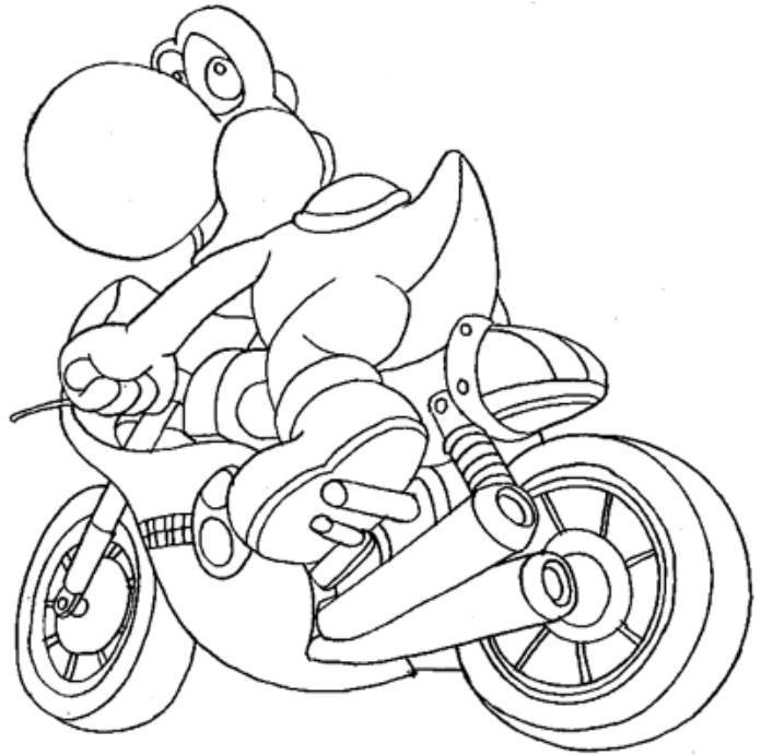 109 Mario Kart Coloring Pages Printable 106