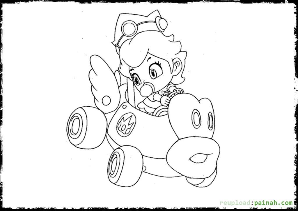 109 Mario Kart Coloring Pages Printable 107