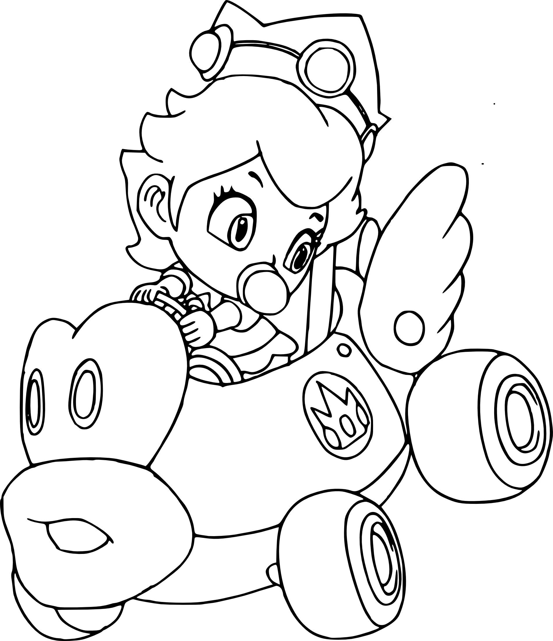 109 Mario Kart Coloring Pages Printable 13