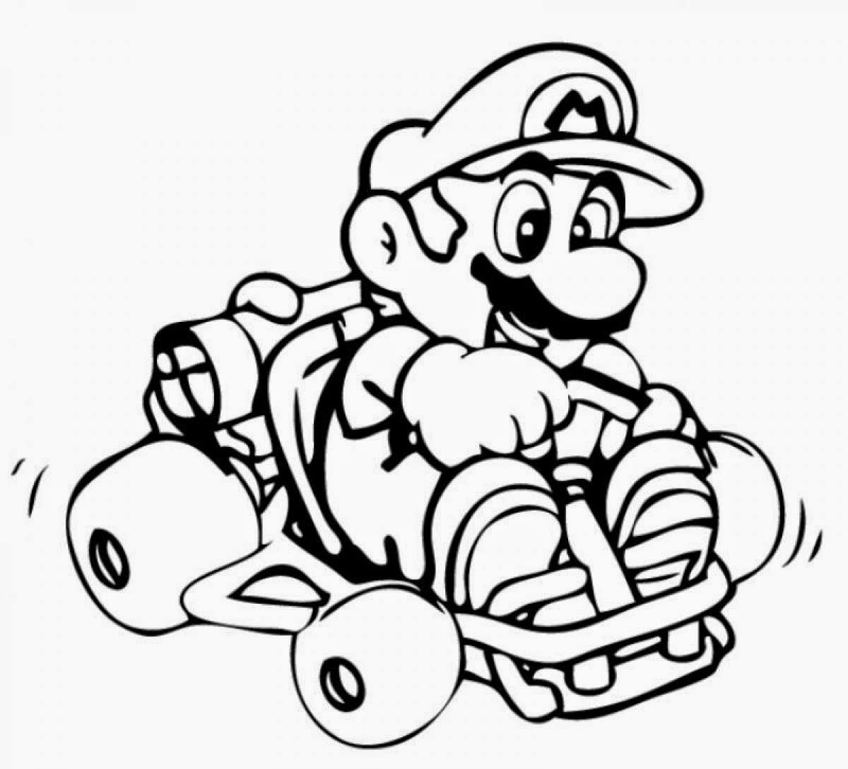 109 Mario Kart Coloring Pages Printable 14