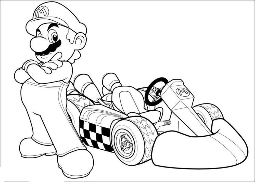 109 Mario Kart Coloring Pages Printable 15