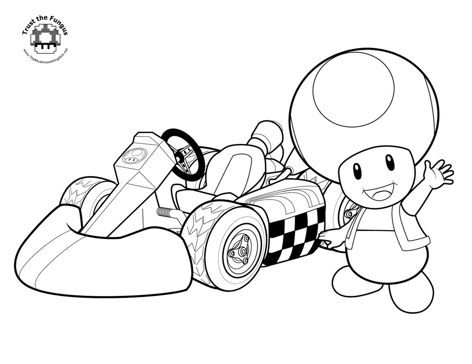 109 Mario Kart Coloring Pages Printable 18