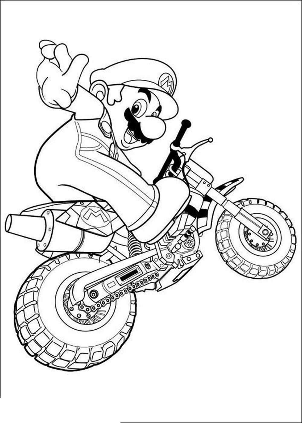 109 Mario Kart Coloring Pages Printable 2