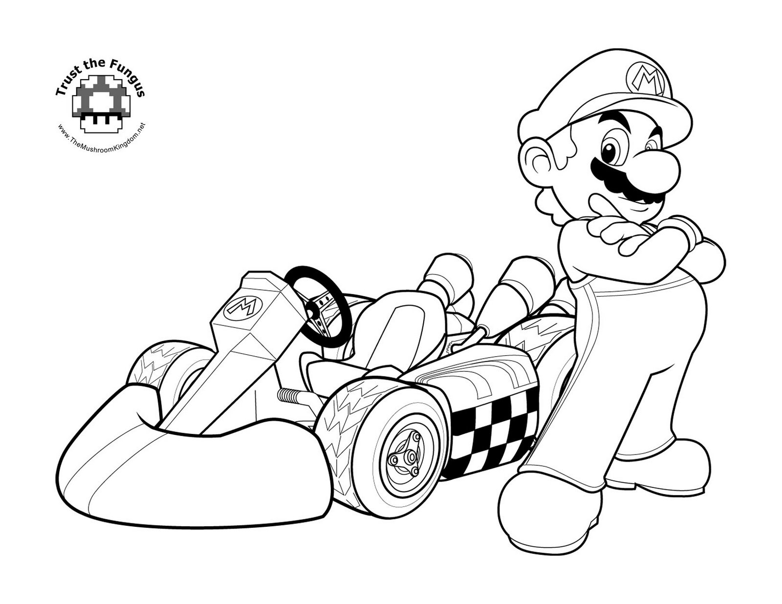 109 Mario Kart Coloring Pages Printable 23