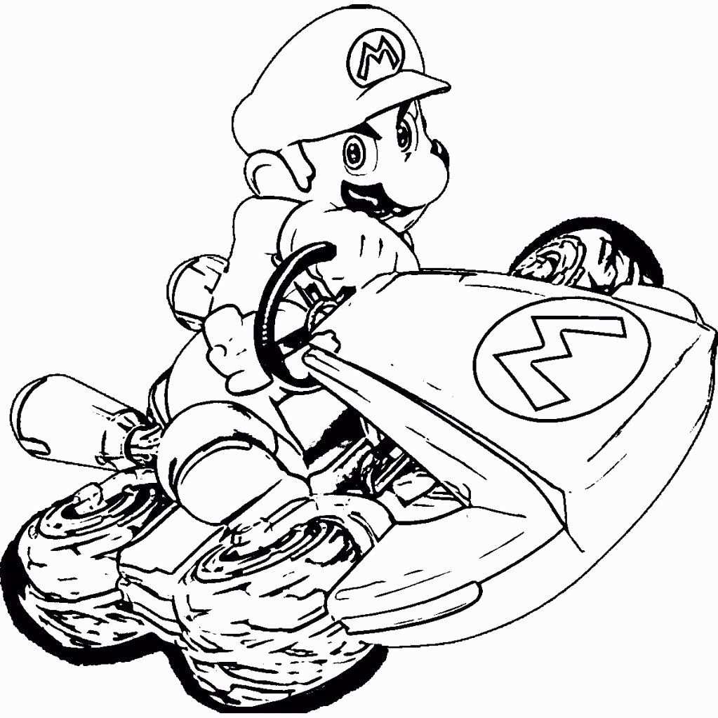 109 Mario Kart Coloring Pages Printable 25