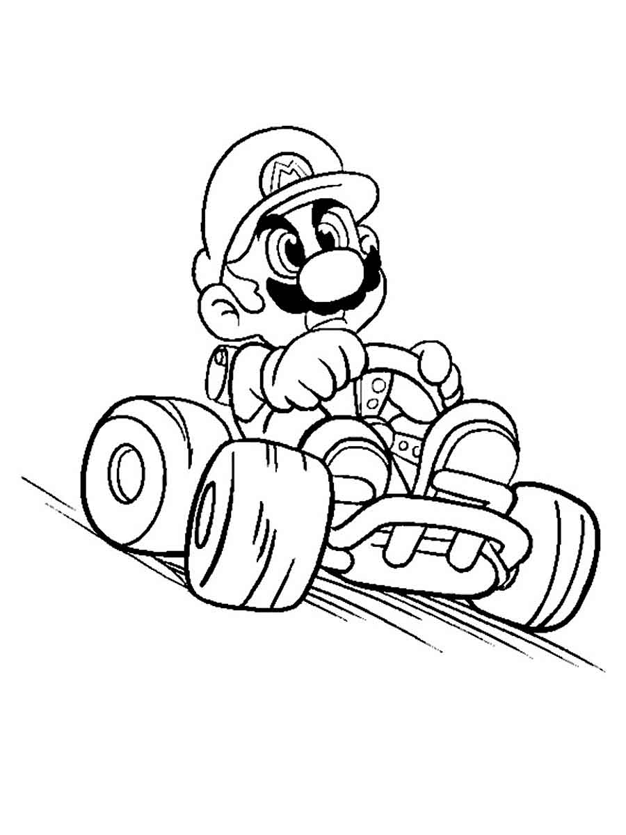 109 Mario Kart Coloring Pages Printable 28