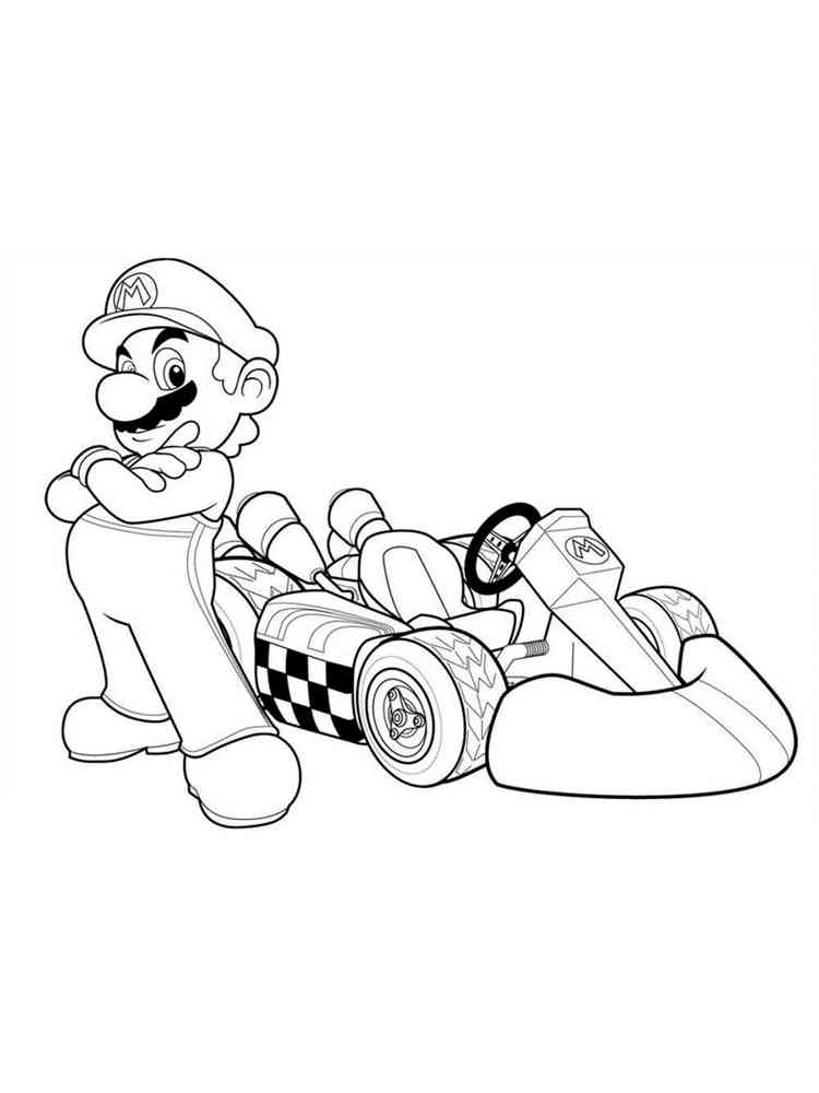 109 Mario Kart Coloring Pages Printable 29