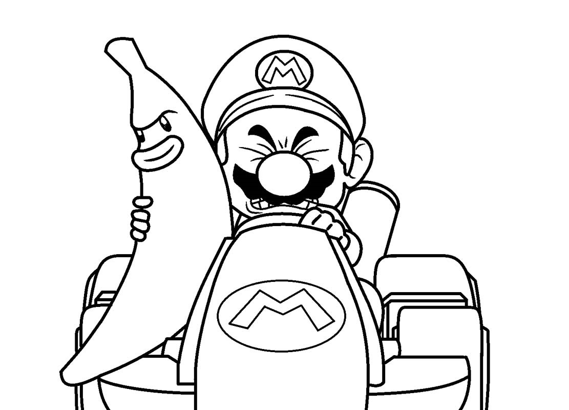 109 Mario Kart Coloring Pages Printable 31