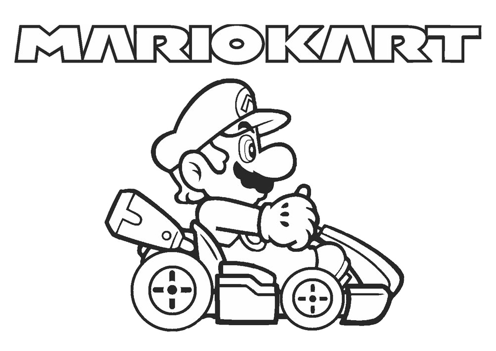 109 Mario Kart Coloring Pages Printable 33