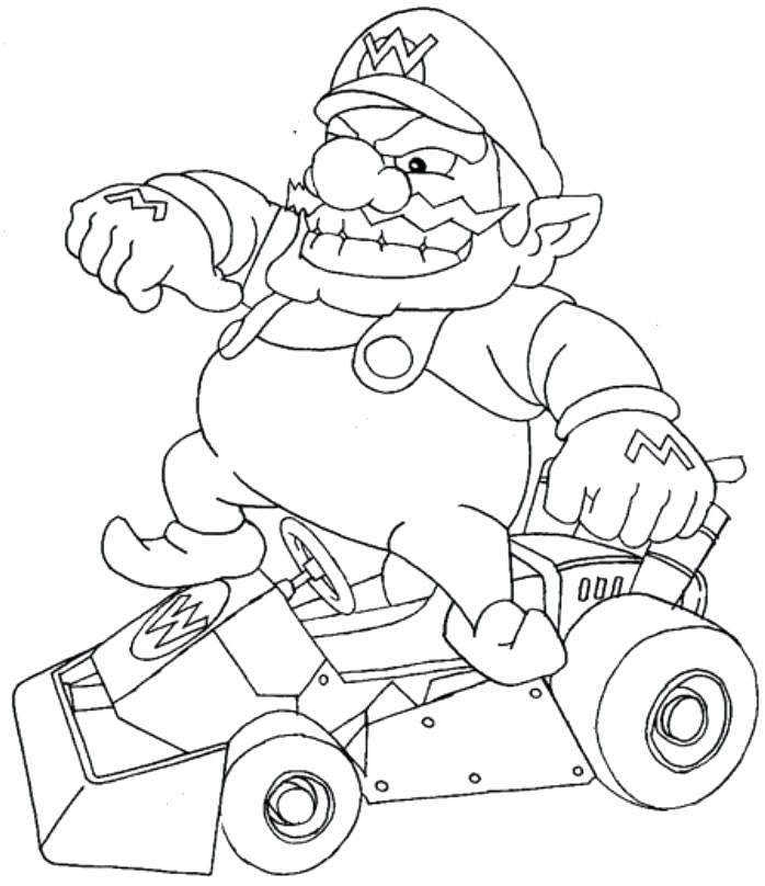 109 Mario Kart Coloring Pages Printable 34