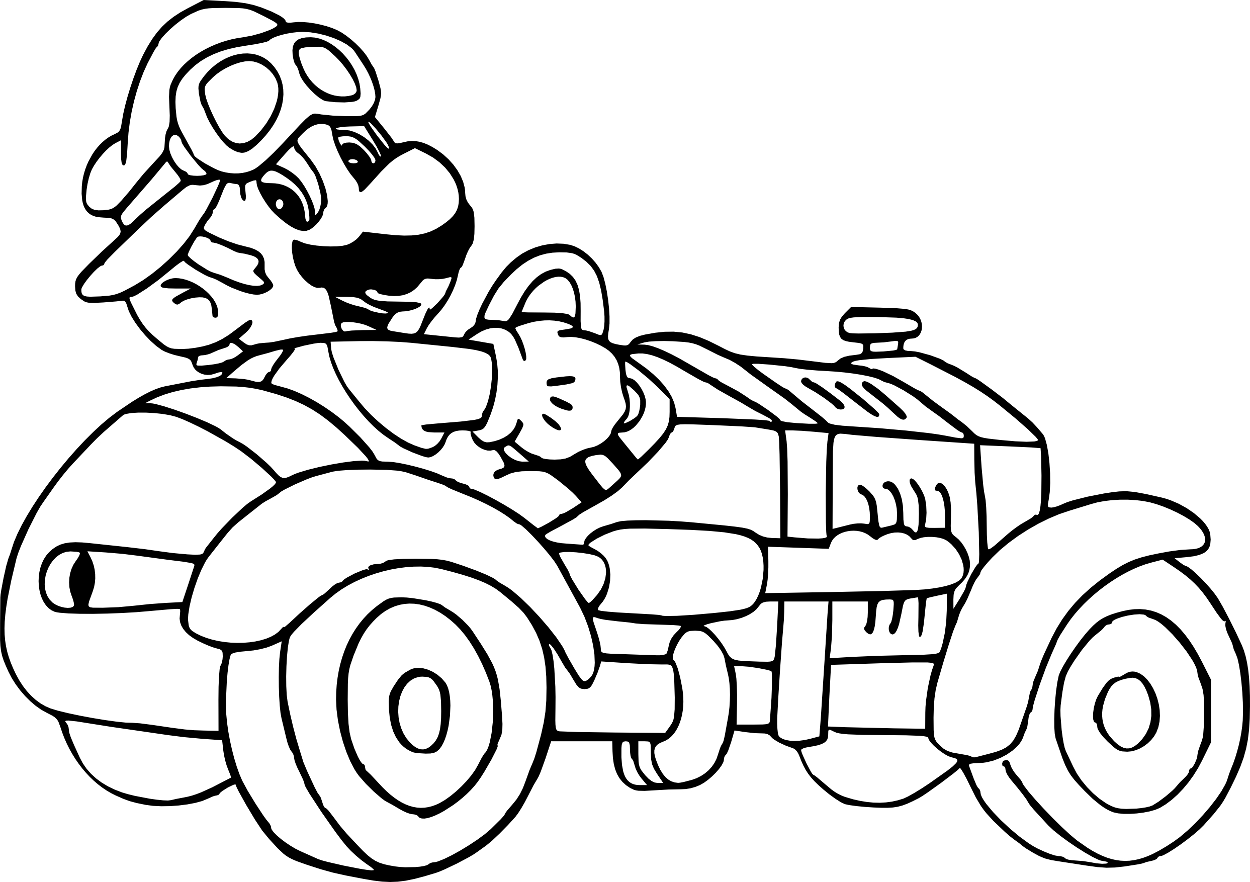 109 Mario Kart Coloring Pages Printable 39