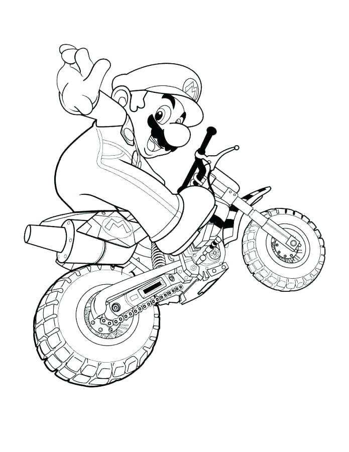 109 Mario Kart Coloring Pages Printable 48