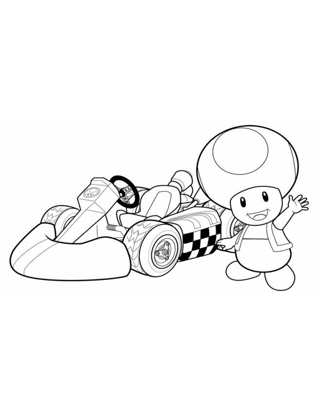 109 Mario Kart Coloring Pages Printable 49