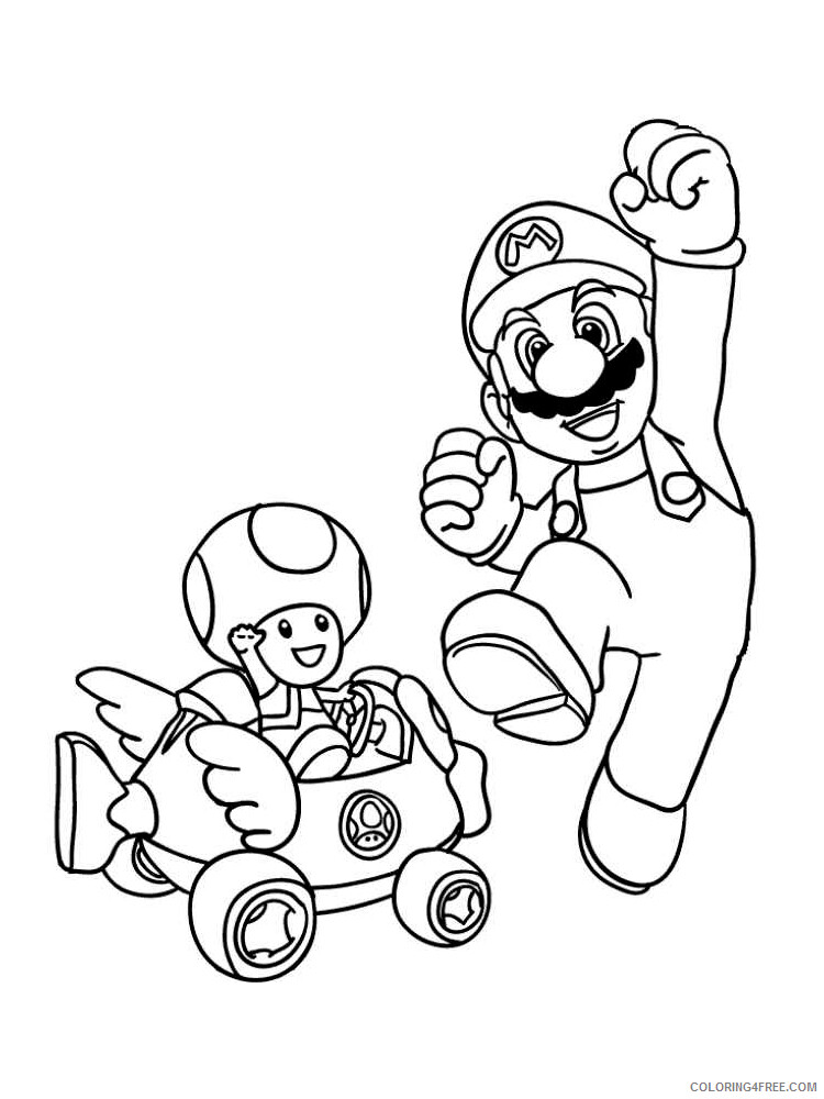 109 Mario Kart Coloring Pages Printable 53