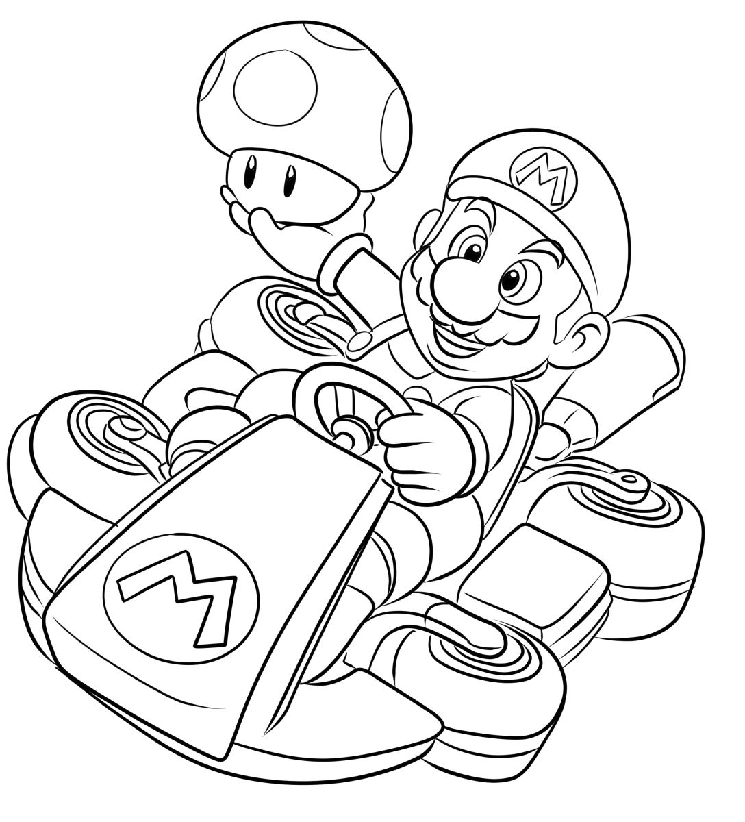 109 Mario Kart Coloring Pages Printable 57