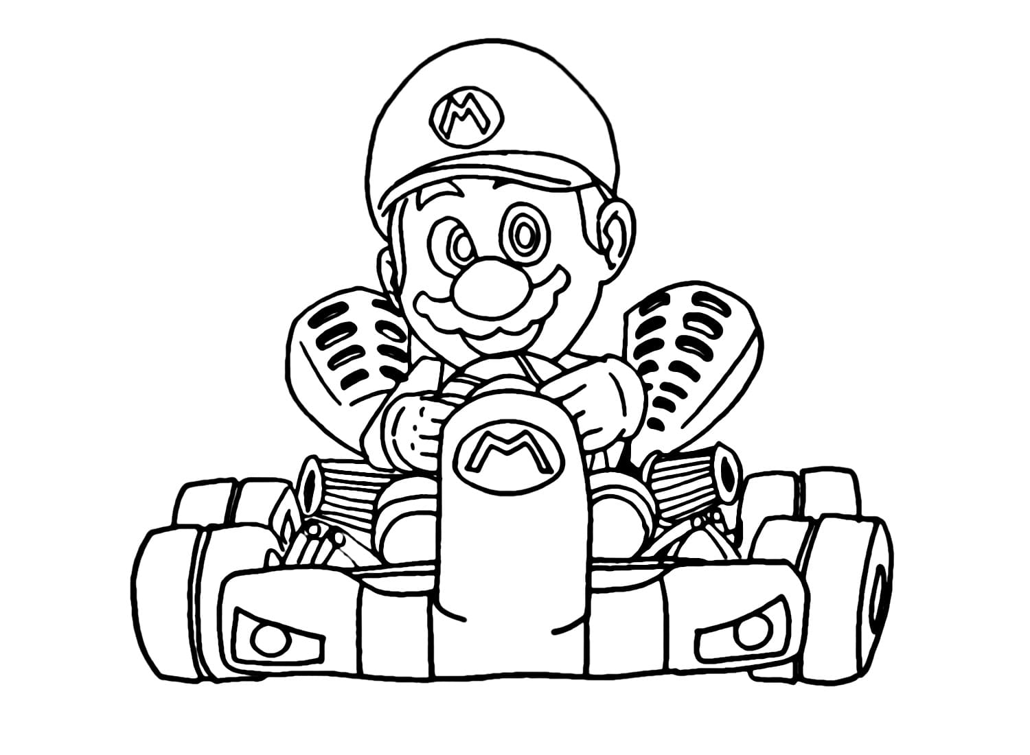 109 Mario Kart Coloring Pages Printable 63