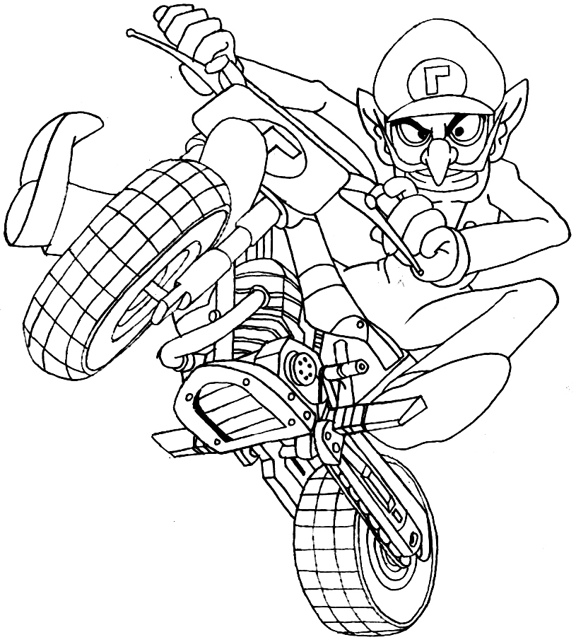 109 Mario Kart Coloring Pages Printable 7