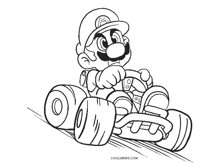 109 Mario Kart Coloring Pages Printable 77