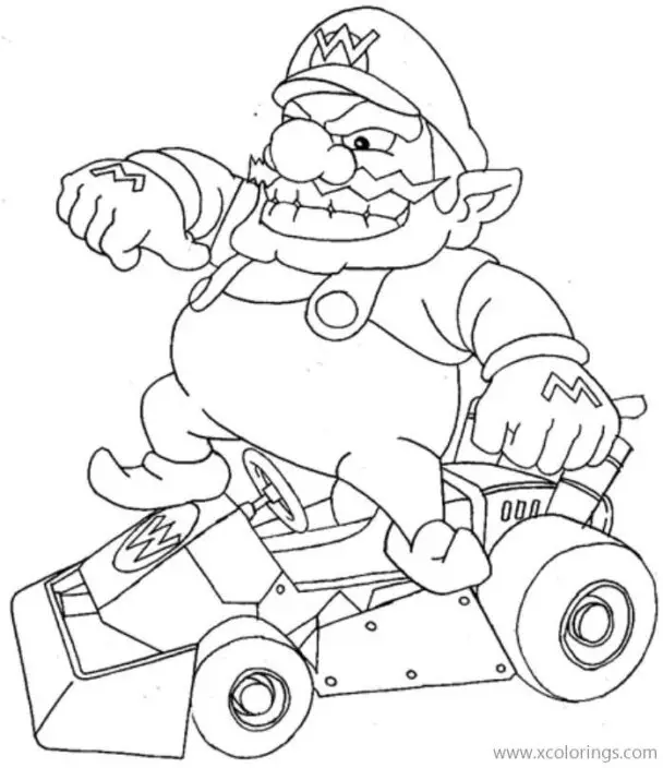 109 Mario Kart Coloring Pages Printable 79