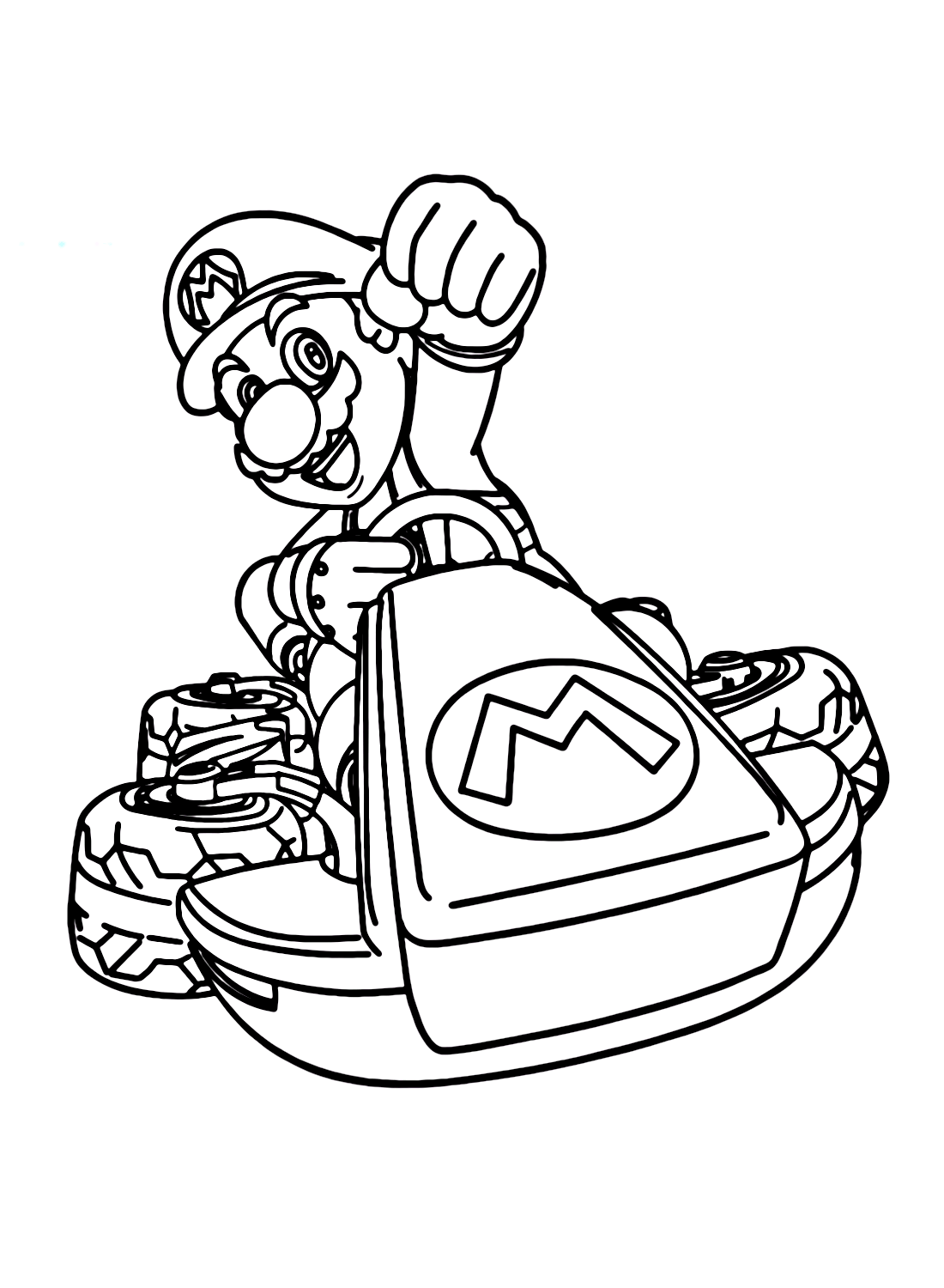 109 Mario Kart Coloring Pages Printable 82